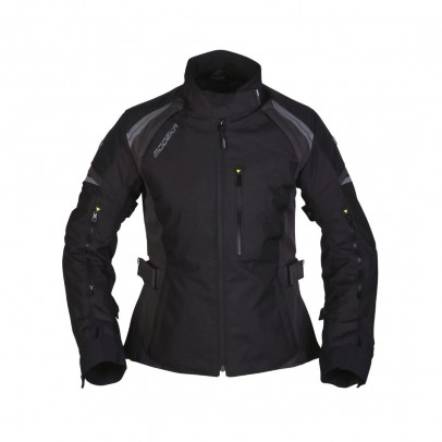 Geaca moto femei Modeka Amberly - Negru/Gri