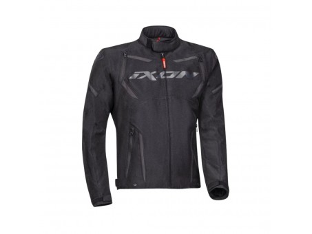 Geaca (jacheta) motociclete barbati Racing/Roadster Ixon mid-season model Striker MS - Negru