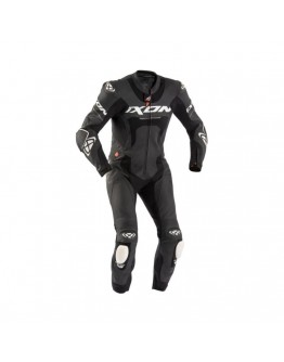 Costum (combinezon) motociclete barbati piele Ixon vara model Jackal MS - Negru