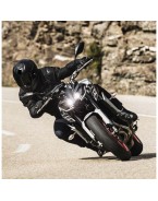 Geaca (jacheta) motociclete barbati Racing/Roadster Ixon mid-season model Striker MS - Negru