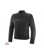 Geaca (jacheta) motociclete barbati Racing/Roadster Ixon All season model T-Rex MS - Negru