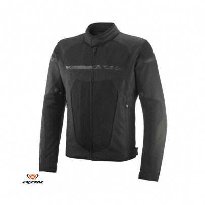 Geaca (jacheta) motociclete barbati Racing/Roadster Ixon All season model T-Rex MS - Negru