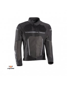 Geaca (jacheta) motociclete barbati Racing/Roadster Ixon All season model T-Rex MS - Negru/alb/gri
