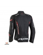 Geaca (jacheta) motociclete barbati Racing/Roadster Ixon vara model Striker AIR WP MS - Negru/rosu/alb