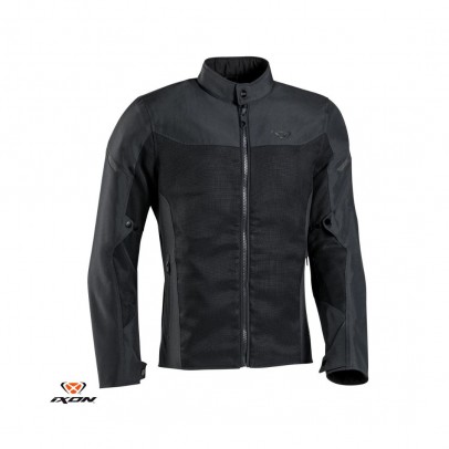 Geaca (jacheta) motociclete barbati Racing/Roadster Ixon vara model Fresh MS - Negru