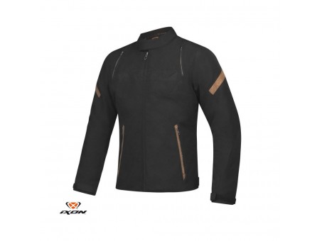 Geaca (jacheta) motobarbati Urban/Heritage Ixon mid-season model Striker Retro WP MS - Negru/Maro