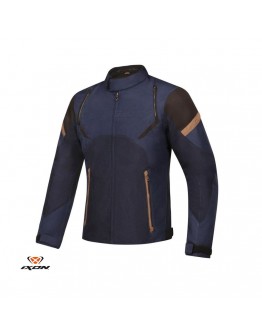 Geaca (jacheta) moto barbati Urban/Heritage Ixon mid-season model Striker Retro WP MS - Negru/Navy/Maro