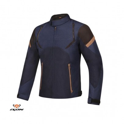 Geaca (jacheta) moto barbati Urban/Heritage Ixon mid-season model Striker Retro WP MS - Negru/Navy/Maro