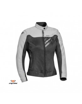 Geaca moto femei Racing/Roadster Ixon vara model Orion LS - Negru/gri