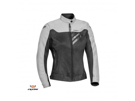 Geaca moto femei Racing/Roadster Ixon vara model Orion LS - Negru/gri