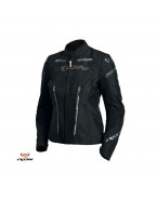 Geaca (jacheta) motociclete femei Racing/Roadster Ixon vara model Striker AIR WPL LS culoare: negru - Negru , 4XL