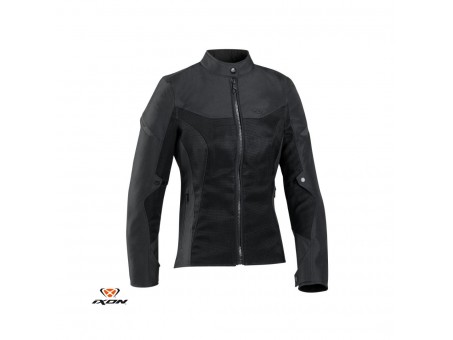 Geaca (jacheta) motociclete femei Racing/Roadster Ixon vara model Fresh LS - Negru