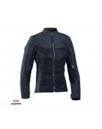 Geaca (jacheta) motociclete femei Racing/Roadster Ixon vara model Fresh LS - Navy (albastru)