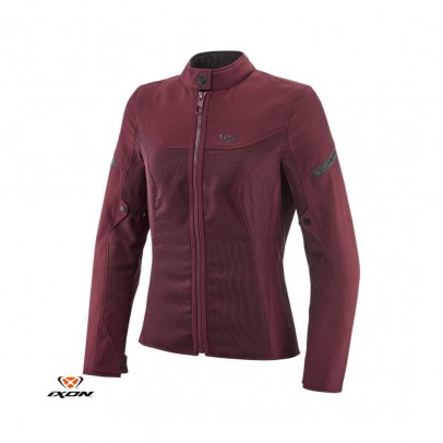 Geaca moto femei Racing/Roadster Ixon vara model Fresh LS - Burgundy (visiniu)