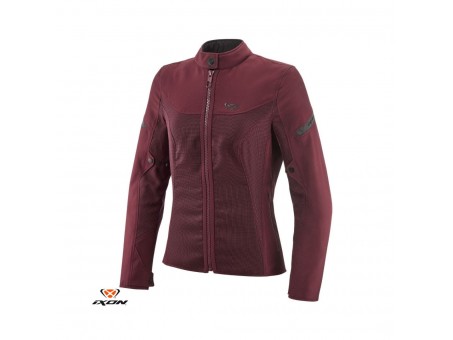 Geaca moto femei Racing/Roadster Ixon vara model Fresh LS - Burgundy (visiniu)