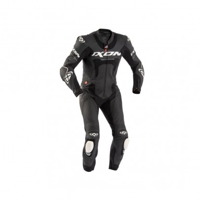 Costum (combinezon) motociclete barbati piele Ixon vara model Jackal MS - Negru