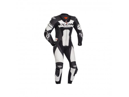 Costum (combinezon) motociclete barbati piele Ixon vara model Jackal MS - Negru/albastru