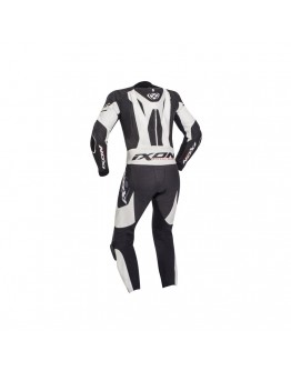 Costum (combinezon) motociclete barbati piele Ixon vara model Jackal MS - Negru/albastru