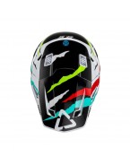 Set Casca cross-enduro LEATT MOTO 8.5 V23 + Ochelari protectie VELOCITY 5.5, KIT TIGER - Negru/Albastru/Alb/Galben fluor