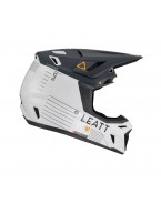 Set Casca cross-enduro LEATT MOTO 8.5 V23 + Ochelari protectie VELOCITY 5.5, KIT METALLIC - Gri/Alb