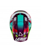 Set Casca cross-enduro LEATT MOTO 8.5 V23 + Ochelari protectie VELOCITY 5.5, KIT NEON - Albastru/Mov/Verde fluor