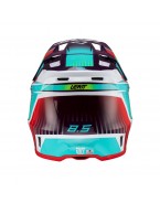 Set Casca cross-enduro LEATT MOTO 8.5 V23 + Ochelari protectie VELOCITY 5.5, KIT NEON - Albastru/Mov/Verde fluor