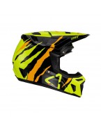 Set Casca cross-enduro LEATT MOTO 8.5 V23  + Ochelari protectie VELOCITY 5.5, KIT TIGER  - Negru/Portocaliu/Galben fluor