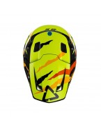 Set Casca cross-enduro LEATT MOTO 8.5 V23  + Ochelari protectie VELOCITY 5.5, KIT TIGER  - Negru/Portocaliu/Galben fluor