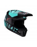 Casca cross-enduro LEATT MOTO HELMET 2.5 V23 FUEL - Negru/Albastru