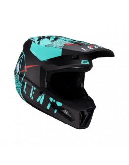 Casca cross-enduro LEATT MOTO HELMET 2.5 V23 FUEL - Negru/Albastru