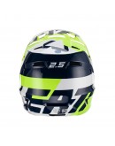 Casca cross-enduro LEATT MOTO HELMET 2.5 V23 LIME - Albastru/Alb/Galben fluor