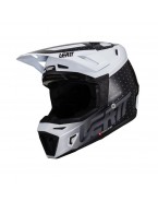 Set Casca cross-enduro LEATT MOTO 8.5 CITRUS V24 + Ochelari protectie VELOCITY 5.5, KIT BLACK/WHITE - Negru/Alb