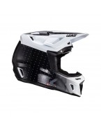 Set Casca cross-enduro LEATT MOTO 8.5 CITRUS V24 + Ochelari protectie VELOCITY 5.5, KIT BLACK/WHITE - Negru/Alb