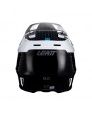 Set Casca cross-enduro LEATT MOTO 8.5 CITRUS V24 + Ochelari protectie VELOCITY 5.5, KIT BLACK/WHITE - Negru/Alb