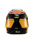 Set Casca cross-enduro LEATT MOTO 7.5 V24 + Ochelari protectie VELOCITY 4.5, KIT CITRUS - Negru/Portocaliu/Galben fluor