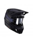 Set Casca cross-enduro LEATT MOTO 3.5 V24 + Ochelari protectie VELOCITY 4.5, KIT BLACK - Negru