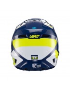 Set Casca cross-enduro LEATT MOTO 3.5 V24 Velocity 4.5 + Ochelari protectie VELOCITY 4.5, KIT BLUE - Albastru/Alb/Galben fluor