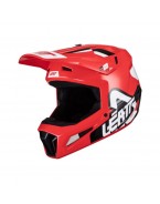 Set Casca cross-enduro LEATT MOTO 3.5 V24 + Ochelari protectie VELOCITY 4.5, KIT RED - Rosu/Negru/Alb