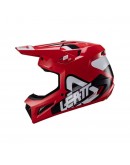 Set Casca cross-enduro LEATT MOTO 3.5 V24 + Ochelari protectie VELOCITY 4.5, KIT RED - Rosu/Negru/Alb