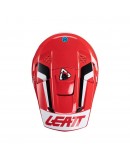 Set Casca cross-enduro LEATT MOTO 3.5 V24 + Ochelari protectie VELOCITY 4.5, KIT RED - Rosu/Negru/Alb