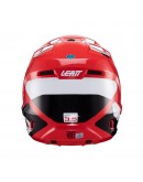 Set Casca cross-enduro LEATT MOTO 3.5 V24 + Ochelari protectie VELOCITY 4.5, KIT RED - Rosu/Negru/Alb