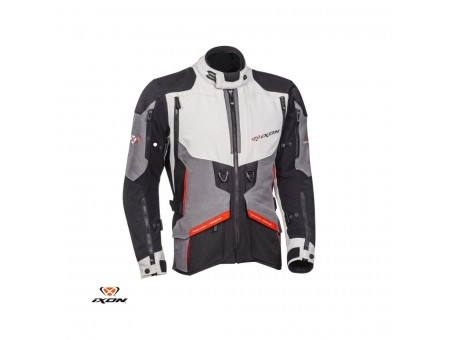 Geaca (jacheta) motociclete barbati Touring/Adventure Ixon All season model Ragnar MS - Negru/gri/rosu