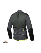 Geaca (jacheta) moto barbati Touring/Adventure Ixon vara model M-Njord MS - Verde/Negru/Galben