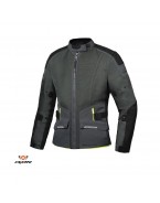 Geaca (jacheta) moto barbati Touring/Adventure Ixon vara model M-Njord MS - Verde/Negru/Galben