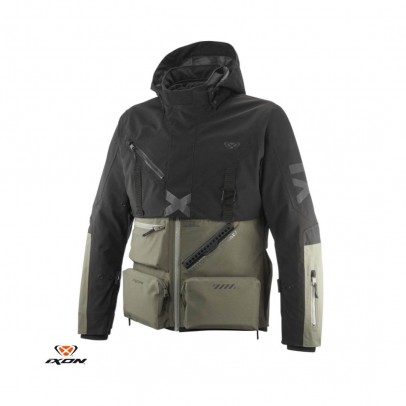 Geaca (jacheta) moto barbati Touring/Adventure Ixon All season model Etna MS - Khaki/Negru