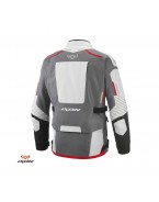 Geaca (jacheta) motociclete barbati Touring/Adventure Ixon All season model Midgard MS - Gri/negru/rosu