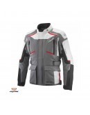 Geaca (jacheta) motociclete barbati Touring/Adventure Ixon All season model Midgard MS - Gri/negru/rosu