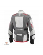 Geaca (jacheta) moto femei Touring/Adventure Ixon All season model Midgard MS - Gri/Negru/Rosu