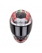 Casca integrala sport SCORPION EXO-R1 EVO AIR ZACCONE REPLICA - Argintiu/Negru/Rosu