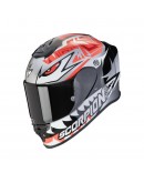 Casca integrala sport SCORPION EXO-R1 EVO AIR ZACCONE REPLICA - Argintiu/Negru/Rosu